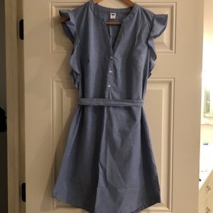 Old Navy Shirt Dress with ruffle sleeve